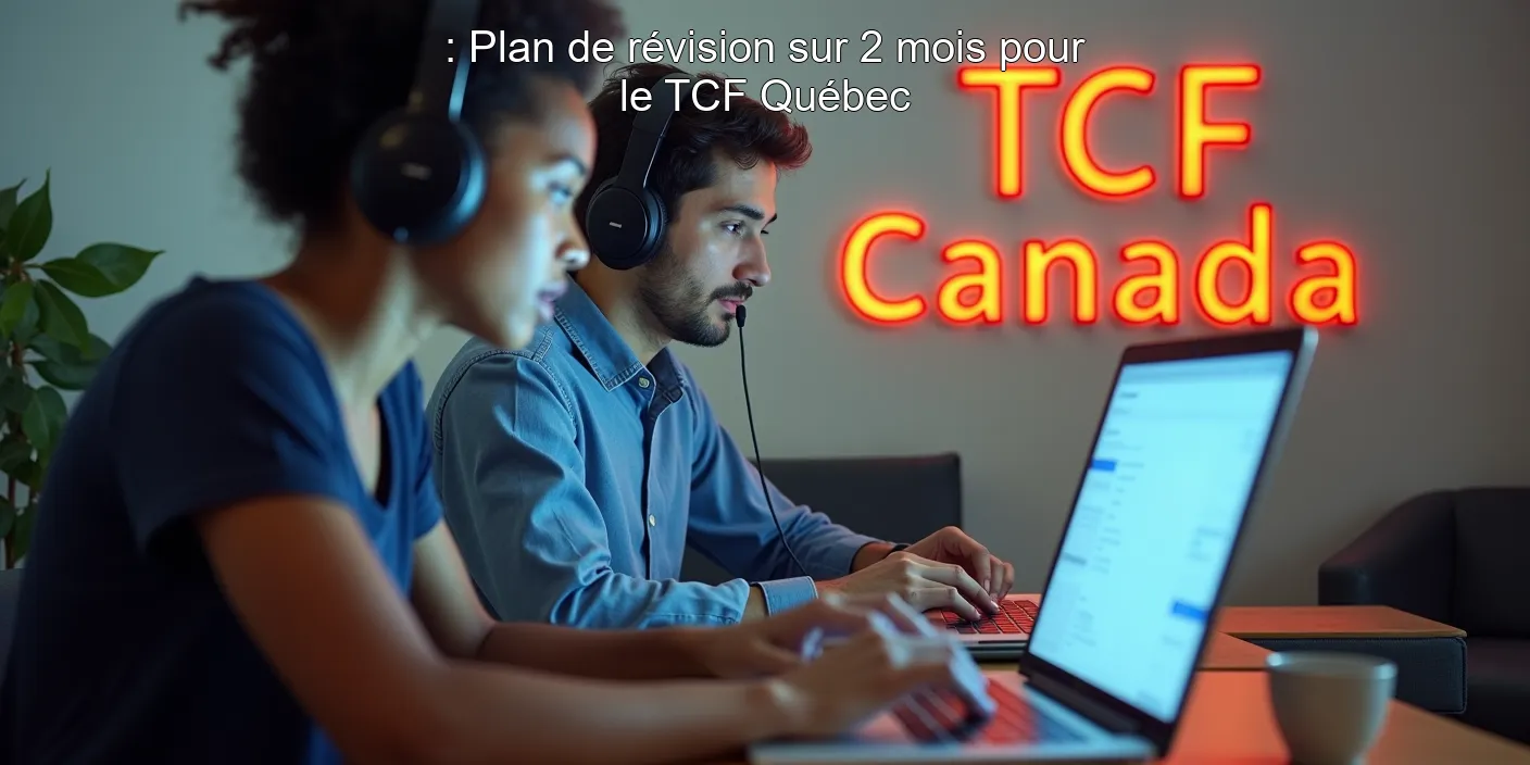 : Plan de révision sur 2 mois pour le TCF Québec