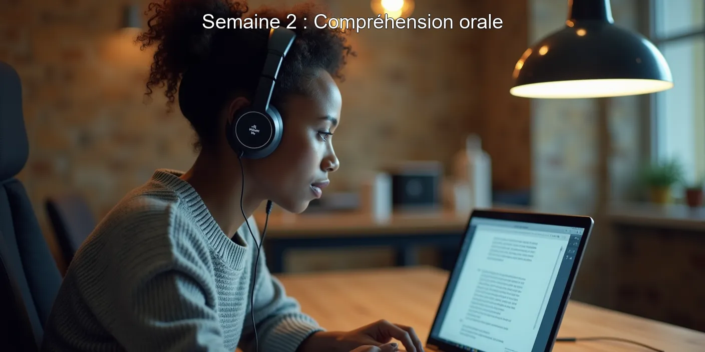 Semaine 2 : Compréhension orale