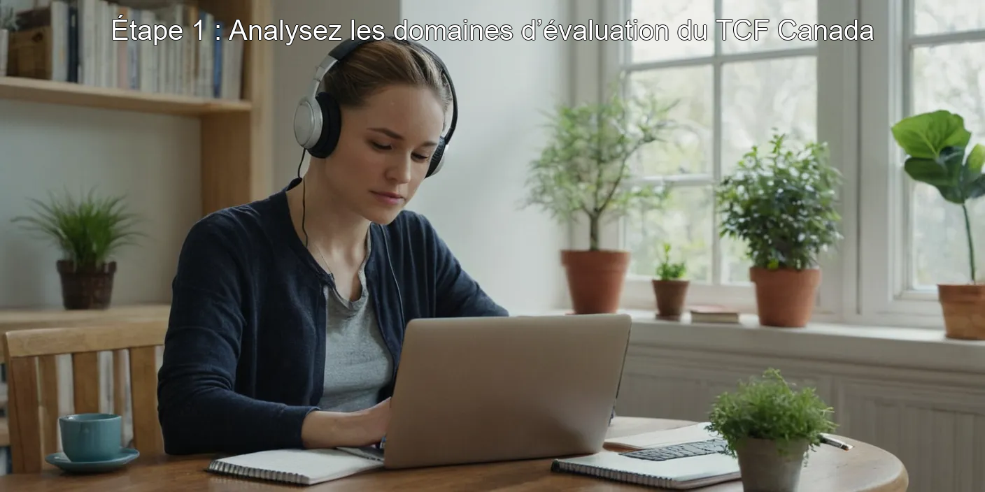 Étape 1 : Analysez les domaines d’évaluation du TCF Canada