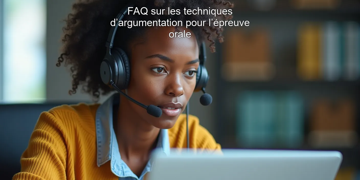 FAQ sur les techniques d’argumentation pour l’épreuve orale