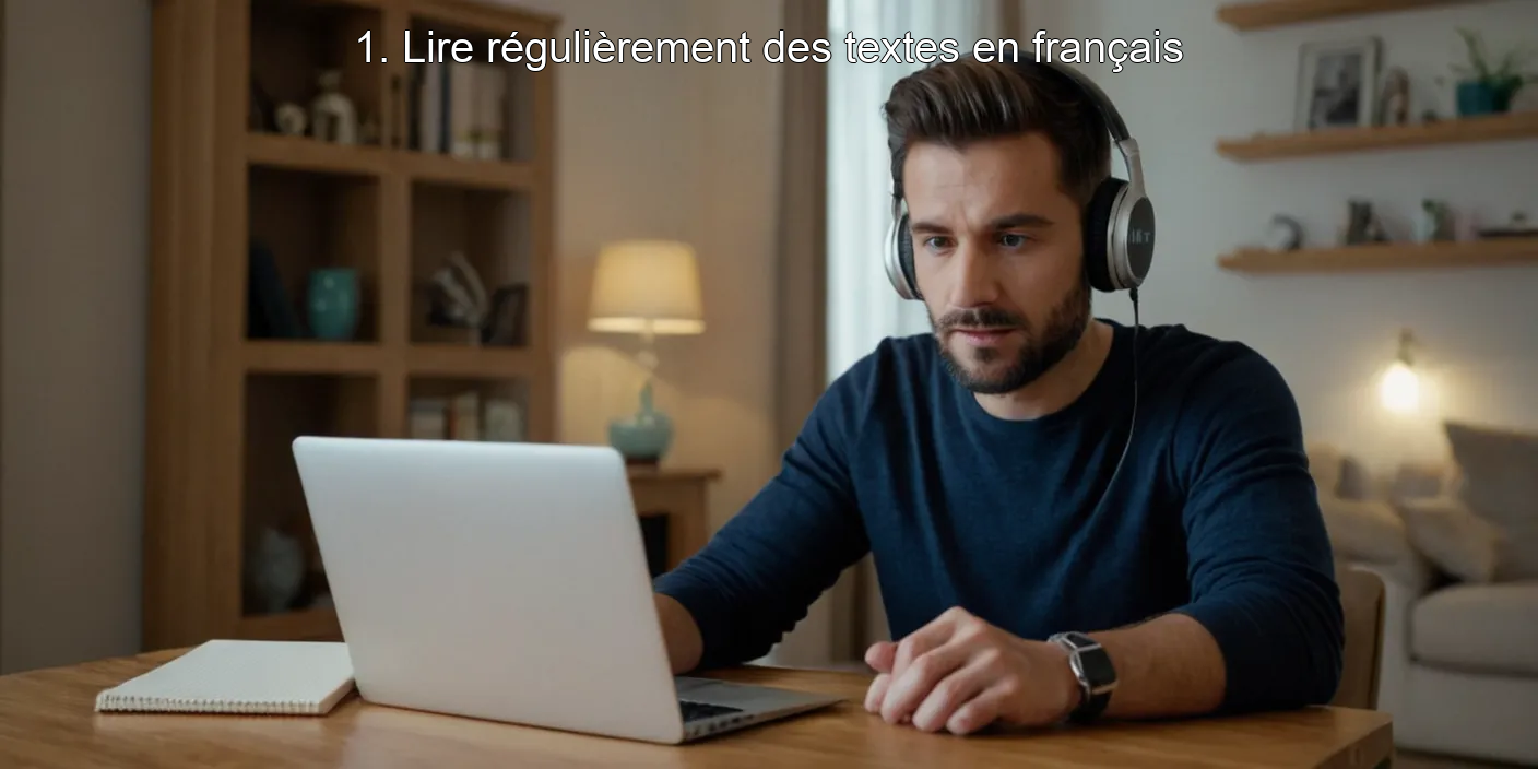 1. Lire régulièrement des textes en français
