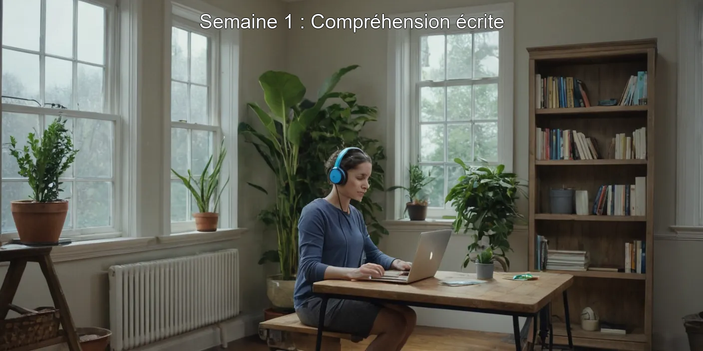 Semaine 1 : Compréhension écrite