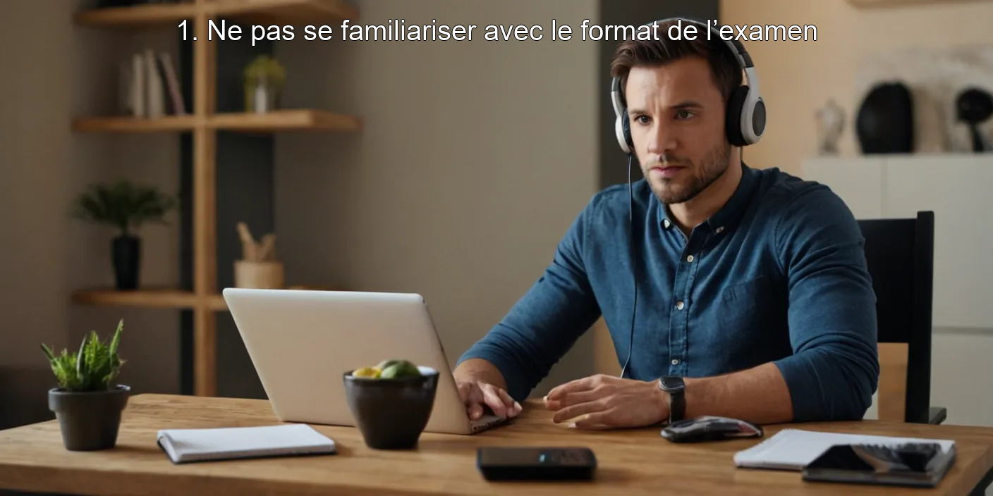 1. Ne pas se familiariser avec le format de l’examen