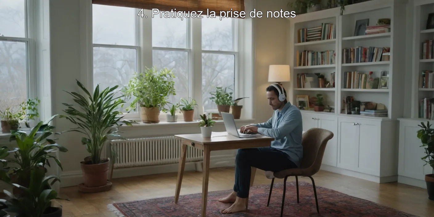 4. Pratiquez la prise de notes
