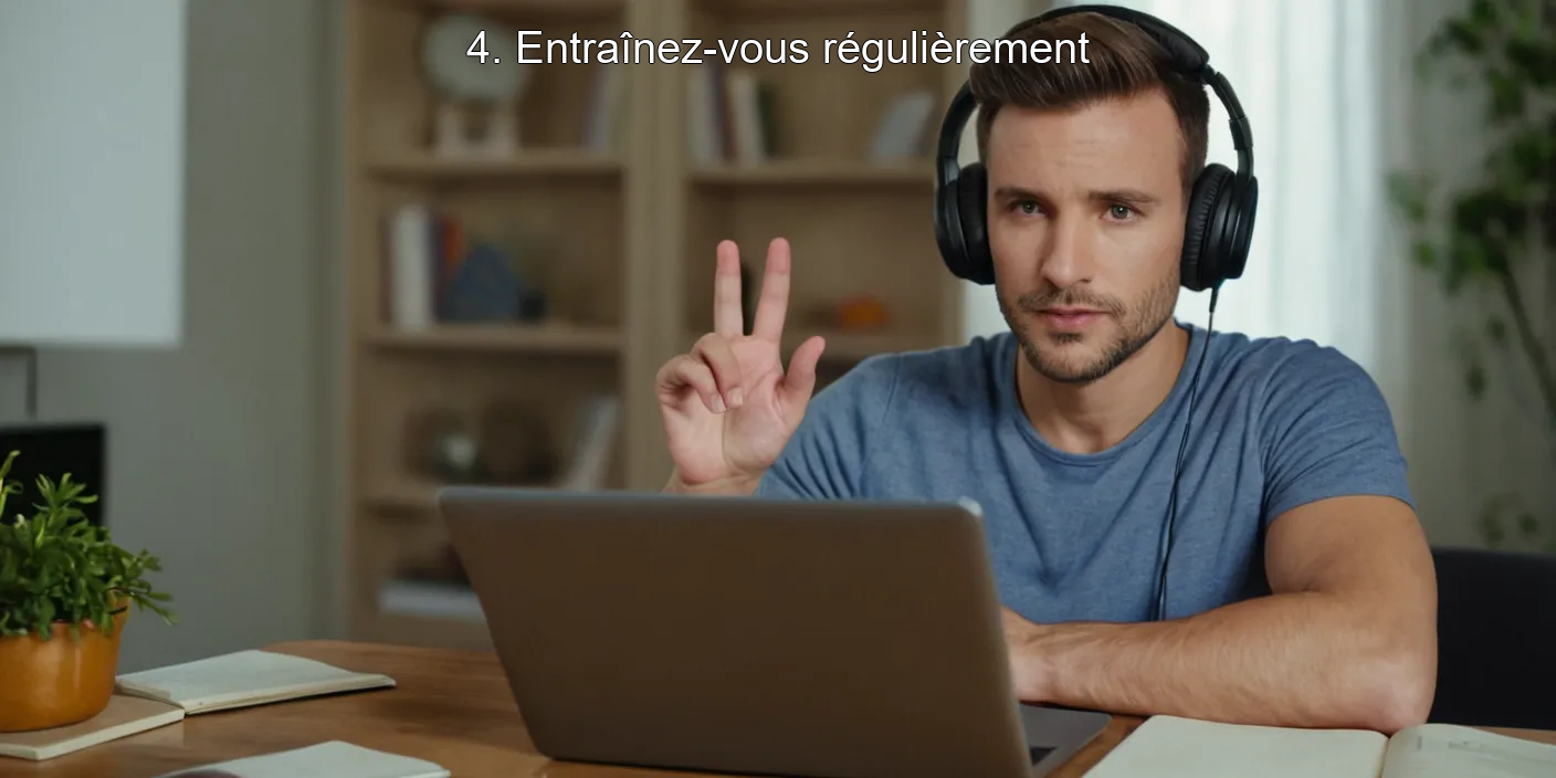4. Entraînez-vous régulièrement