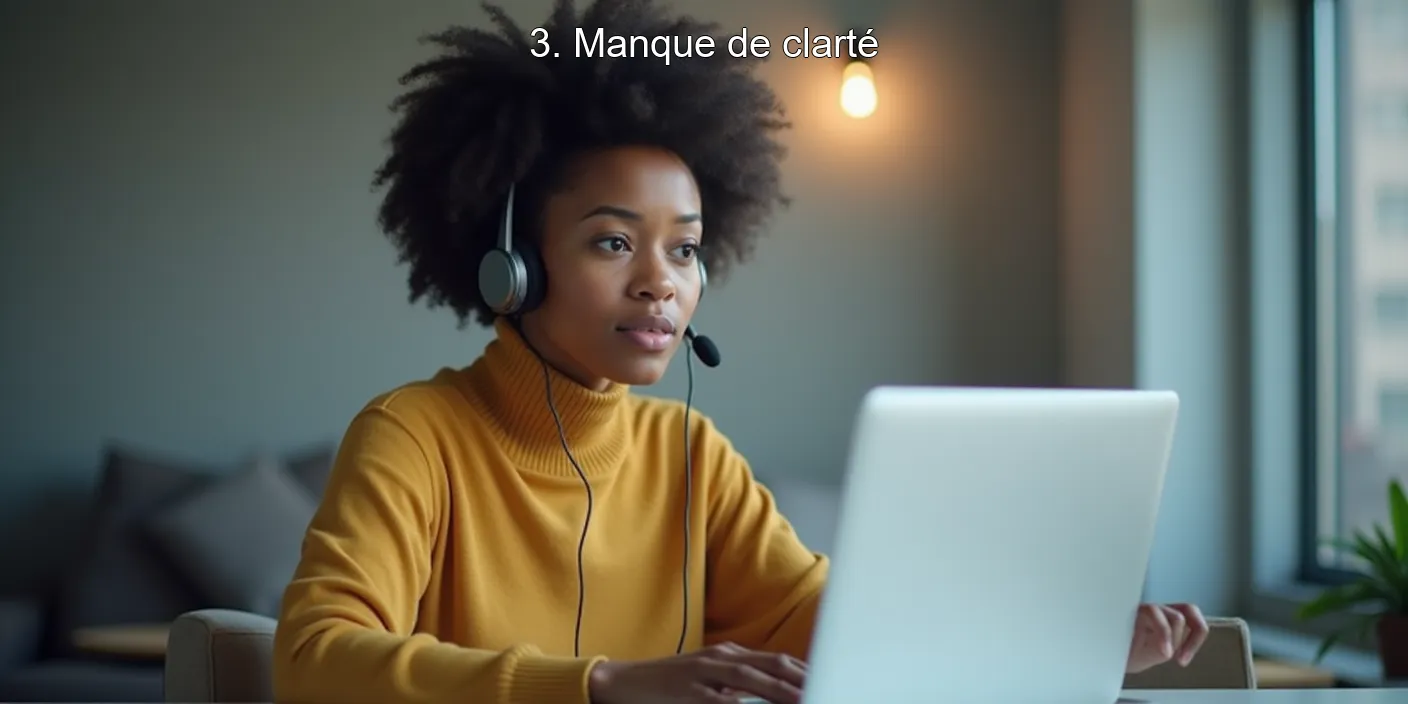 3. Manque de clarté