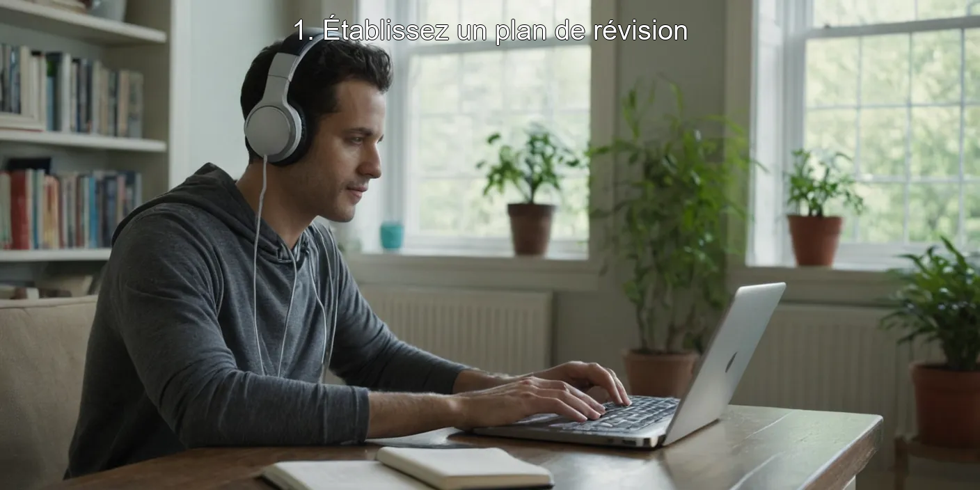 1. Établissez un plan de révision