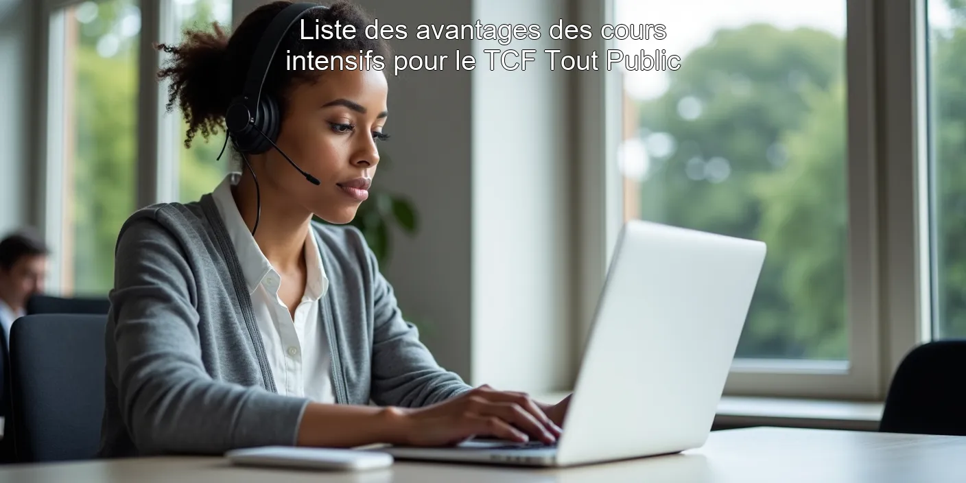 Liste des avantages des cours intensifs pour le TCF Tout Public