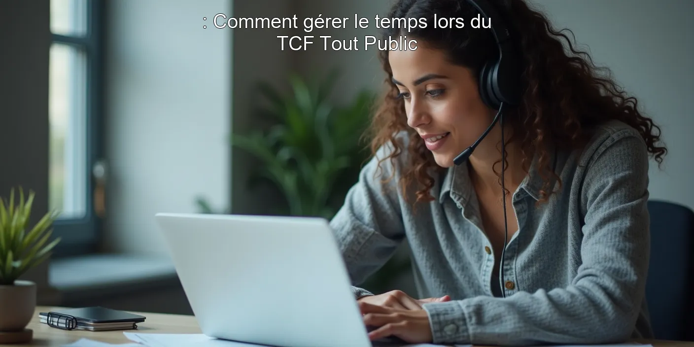 : Comment gérer le temps lors du TCF Tout Public