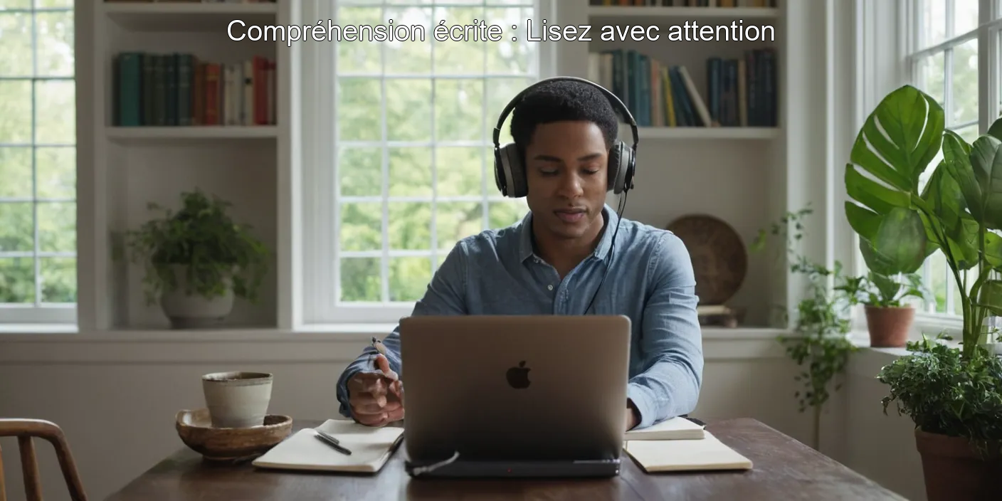 Compréhension écrite : Lisez avec attention