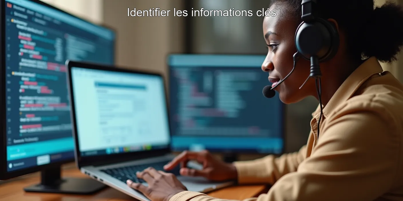 Identifier les informations clés