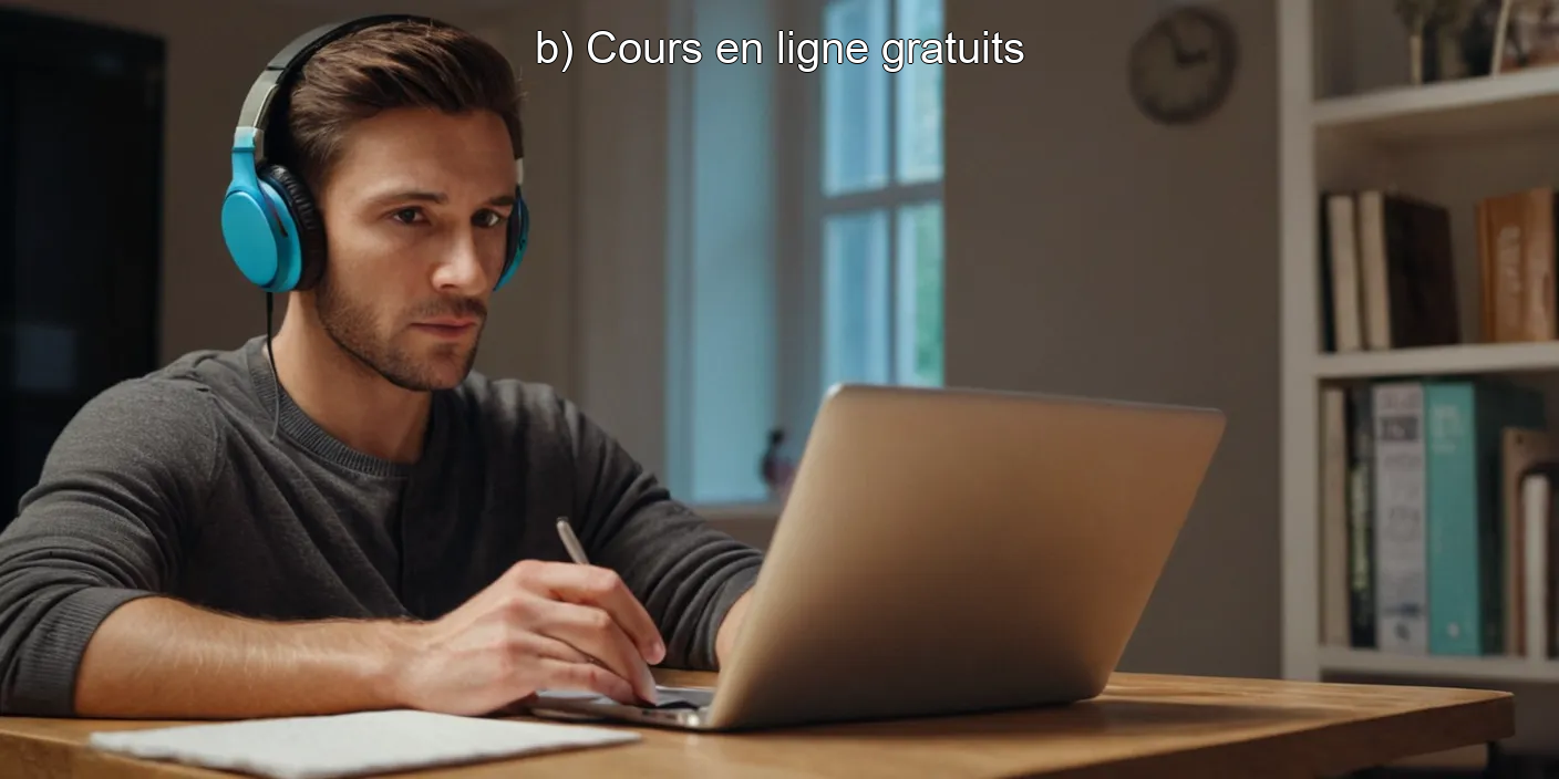 b) Cours en ligne gratuits
