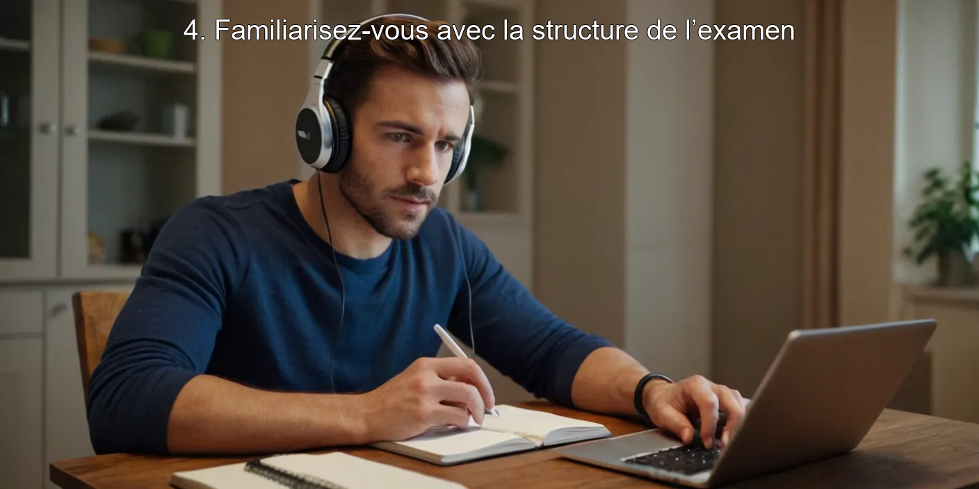 4. Familiarisez-vous avec la structure de l’examen
