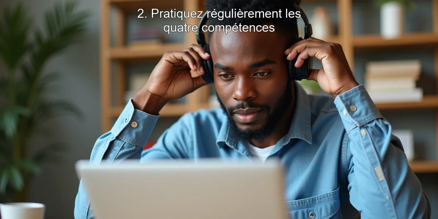 2. Pratiquez régulièrement les quatre compétences