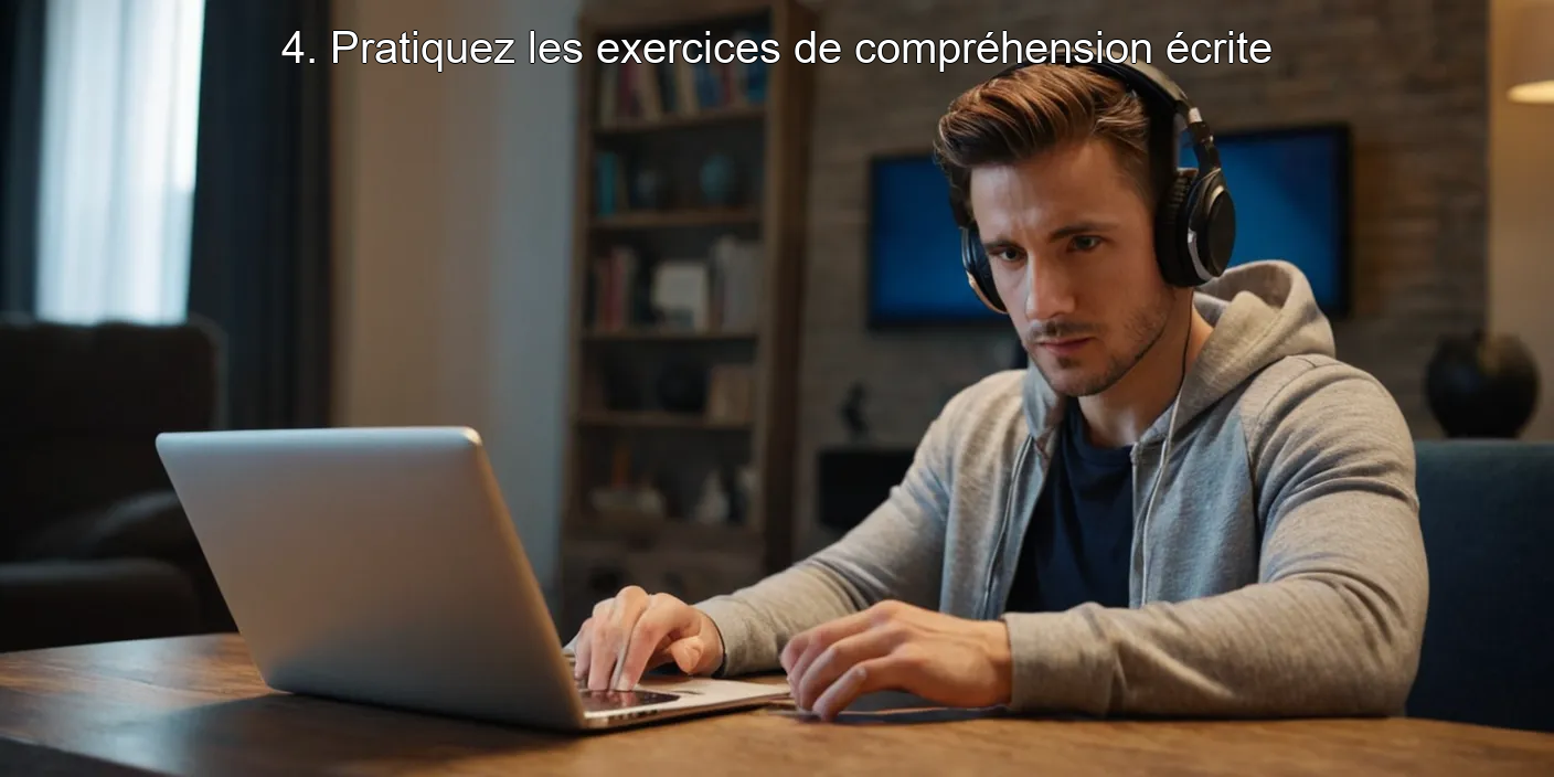 4. Pratiquez les exercices de compréhension écrite