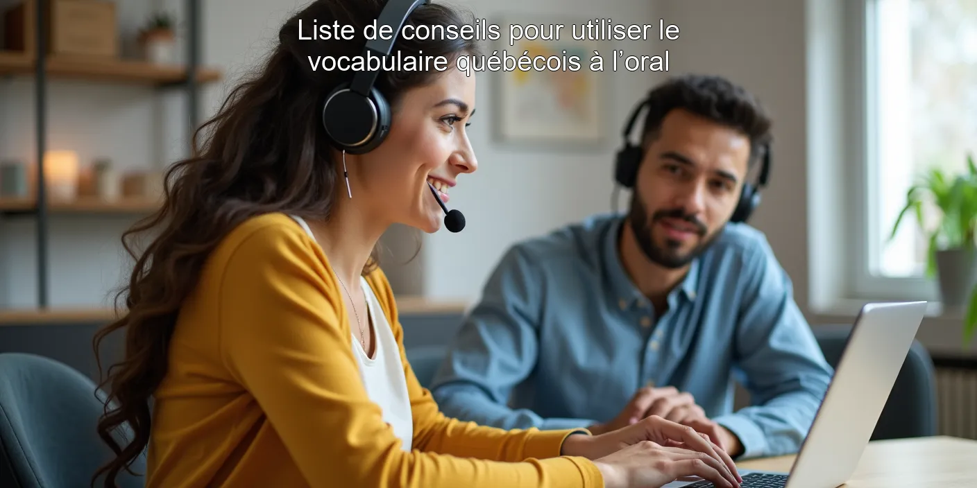 Liste de conseils pour utiliser le vocabulaire québécois à l’oral