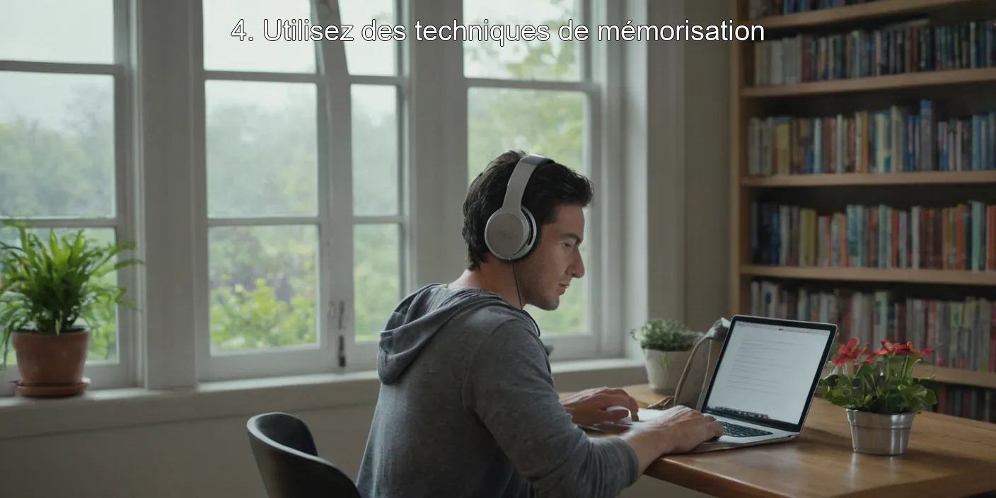 4. Utilisez des techniques de mémorisation