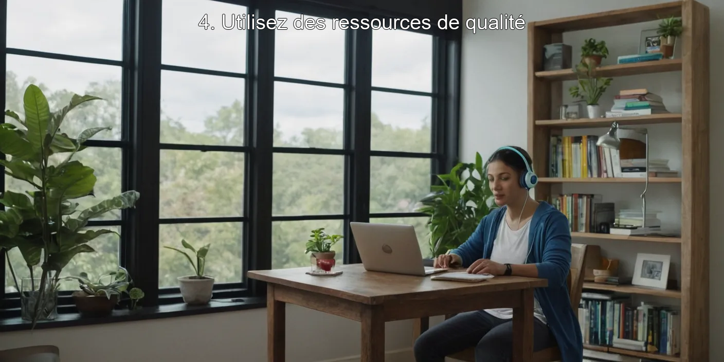 4. Utilisez des ressources de qualité