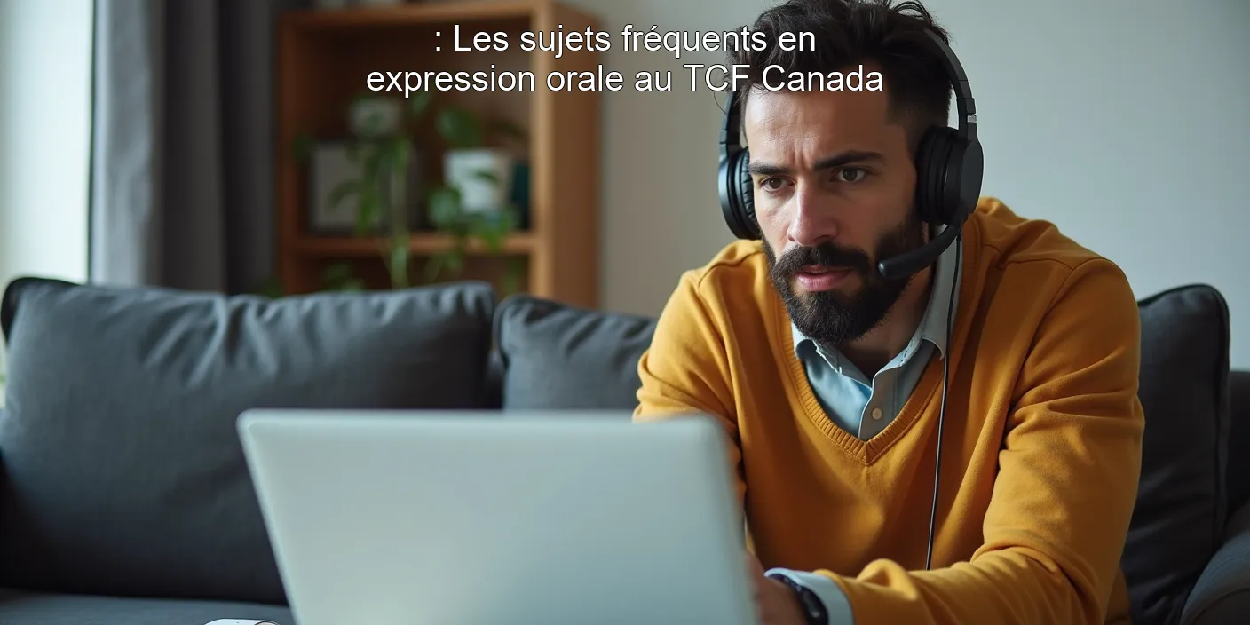 : Les sujets fréquents en expression orale au TCF Canada