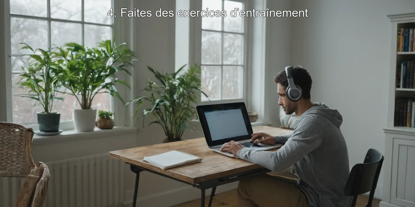 4. Faites des exercices d’entraînement