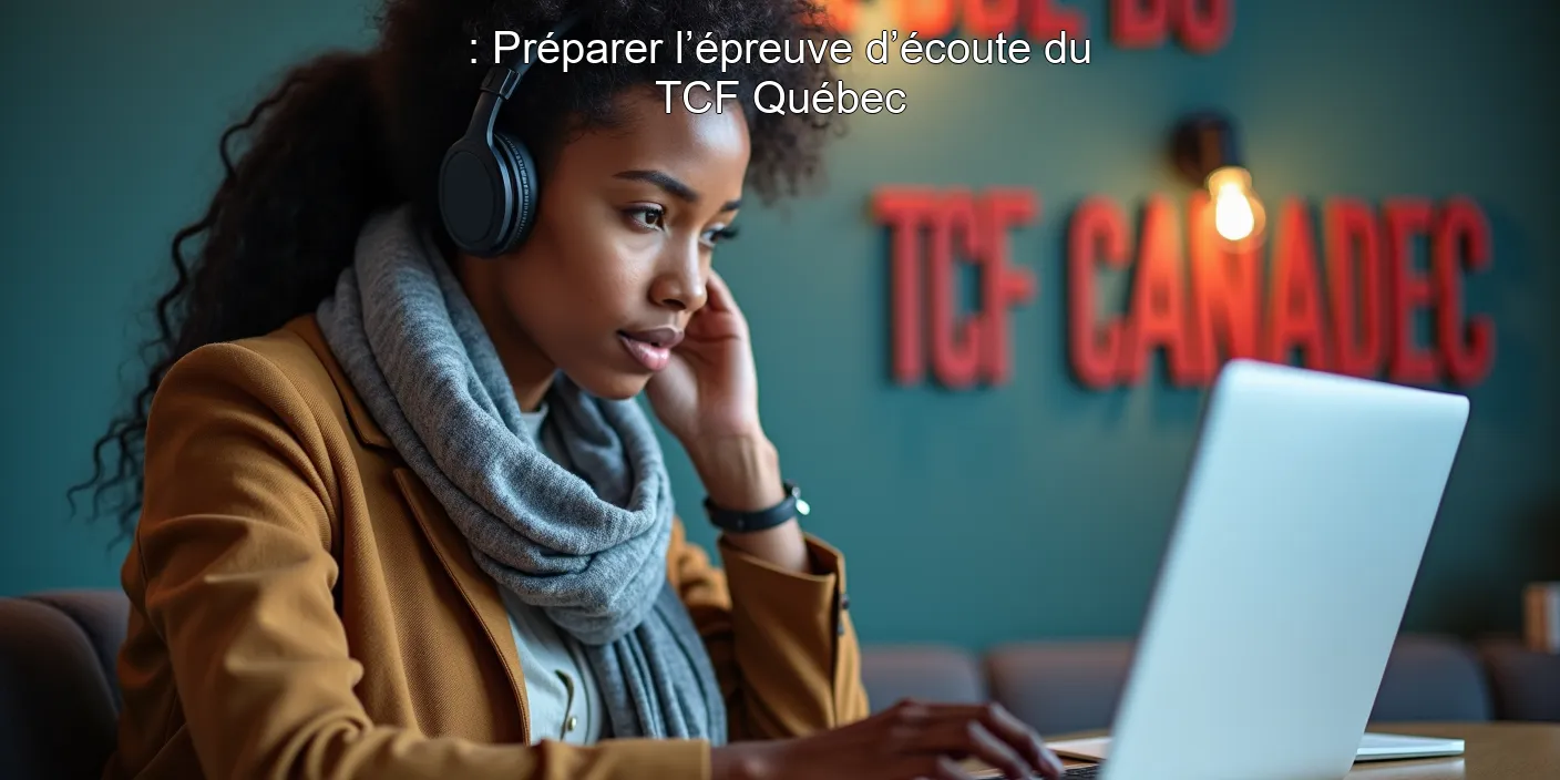 : Préparer l’épreuve d’écoute du TCF Québec