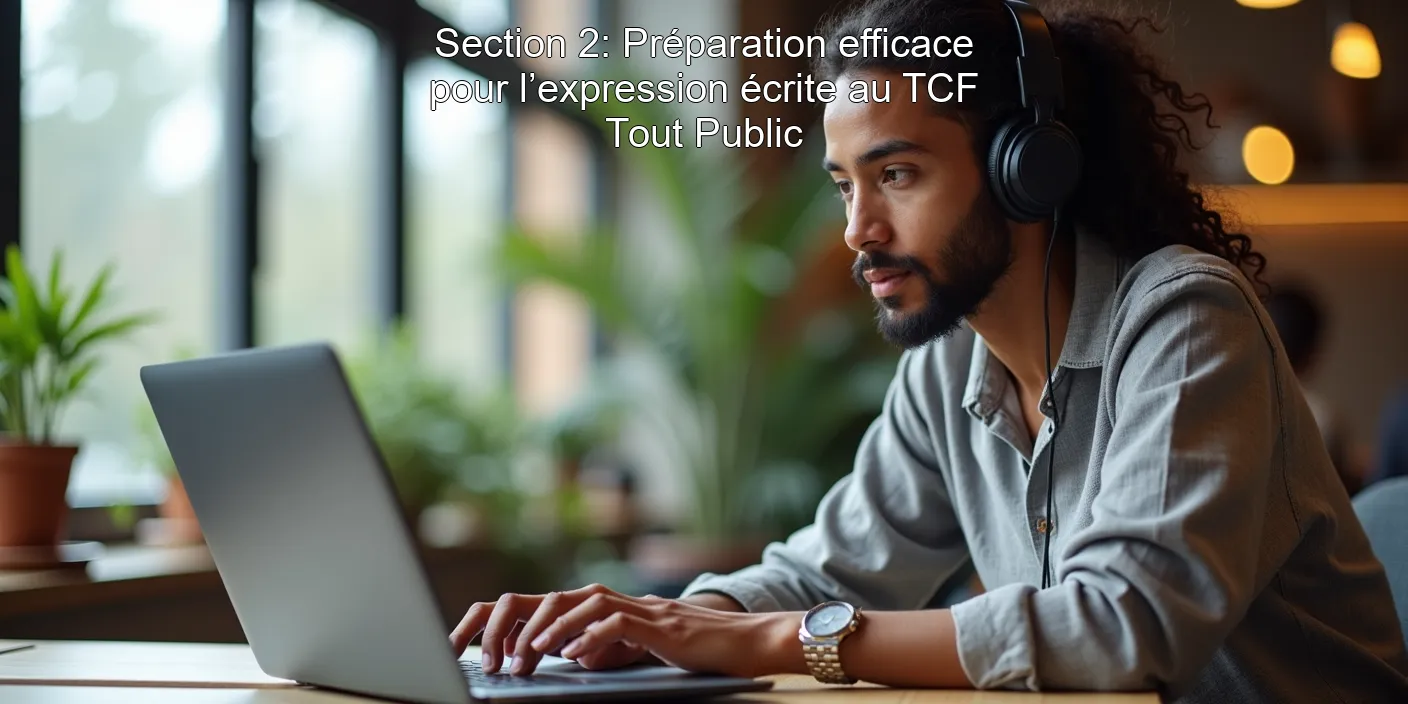 Section 2: Préparation efficace pour l’expression écrite au TCF Tout Public