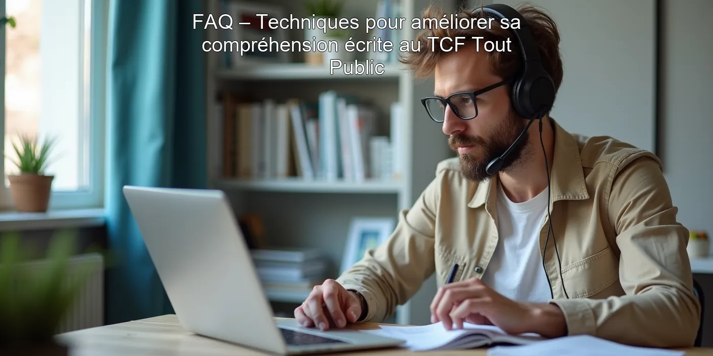 FAQ – Techniques pour améliorer sa compréhension écrite au TCF Tout Public