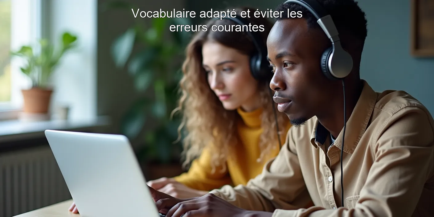 Vocabulaire adapté et éviter les erreurs courantes