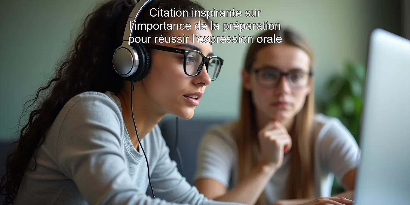 Citation inspirante sur l’importance de la préparation pour réussir l’expression orale
