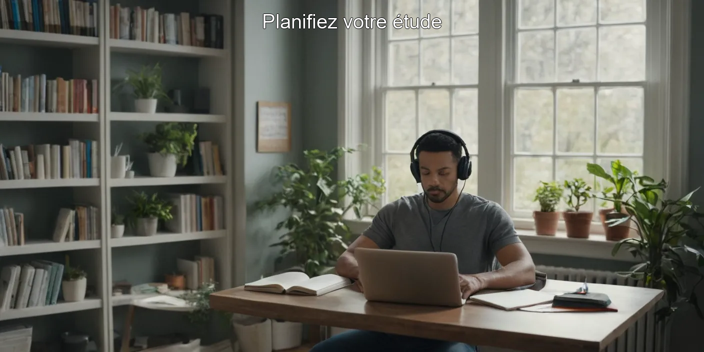 Planifiez votre étude