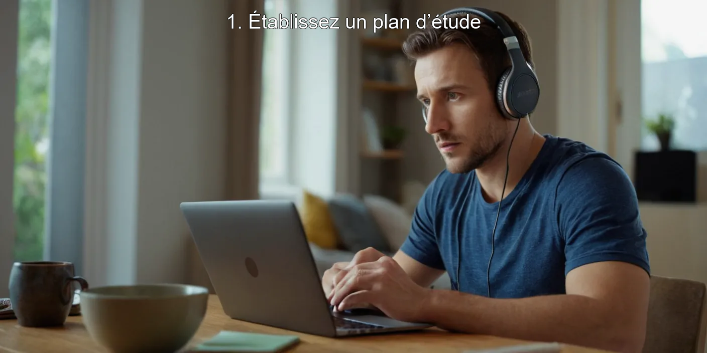 1. Établissez un plan d’étude