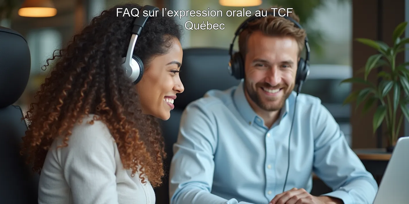 FAQ sur l’expression orale au TCF Québec