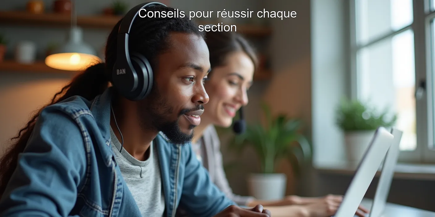 Conseils pour réussir chaque section