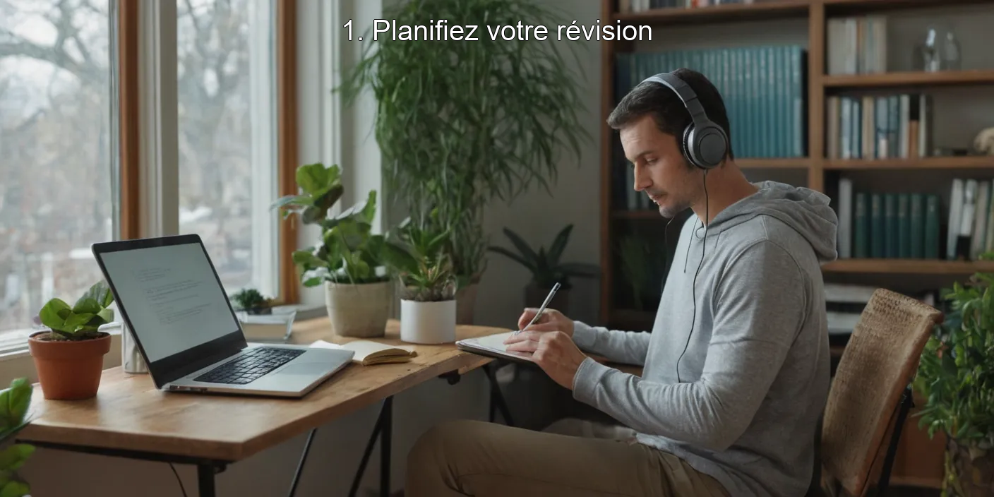 1. Planifiez votre révision