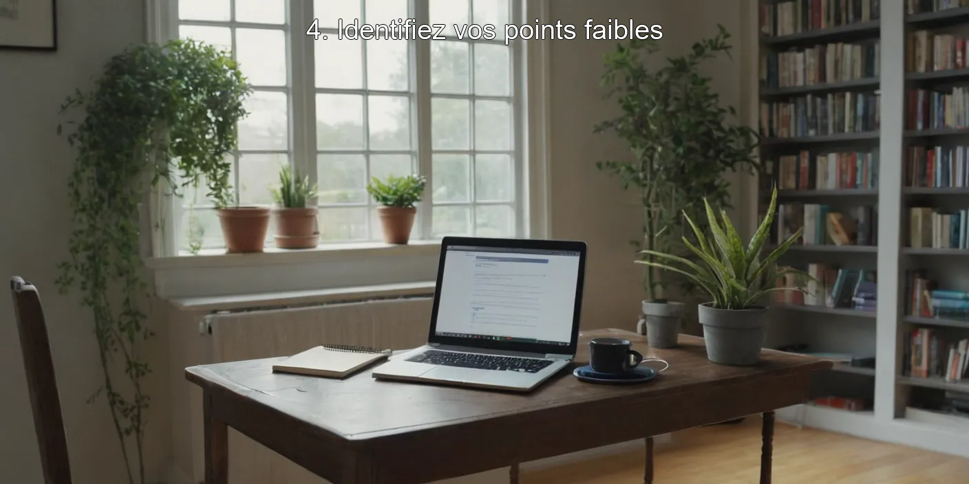 4. Identifiez vos points faibles