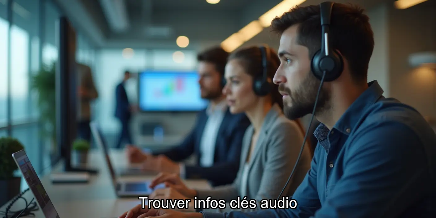 Identifier les informations clés dans un enregistrement audio