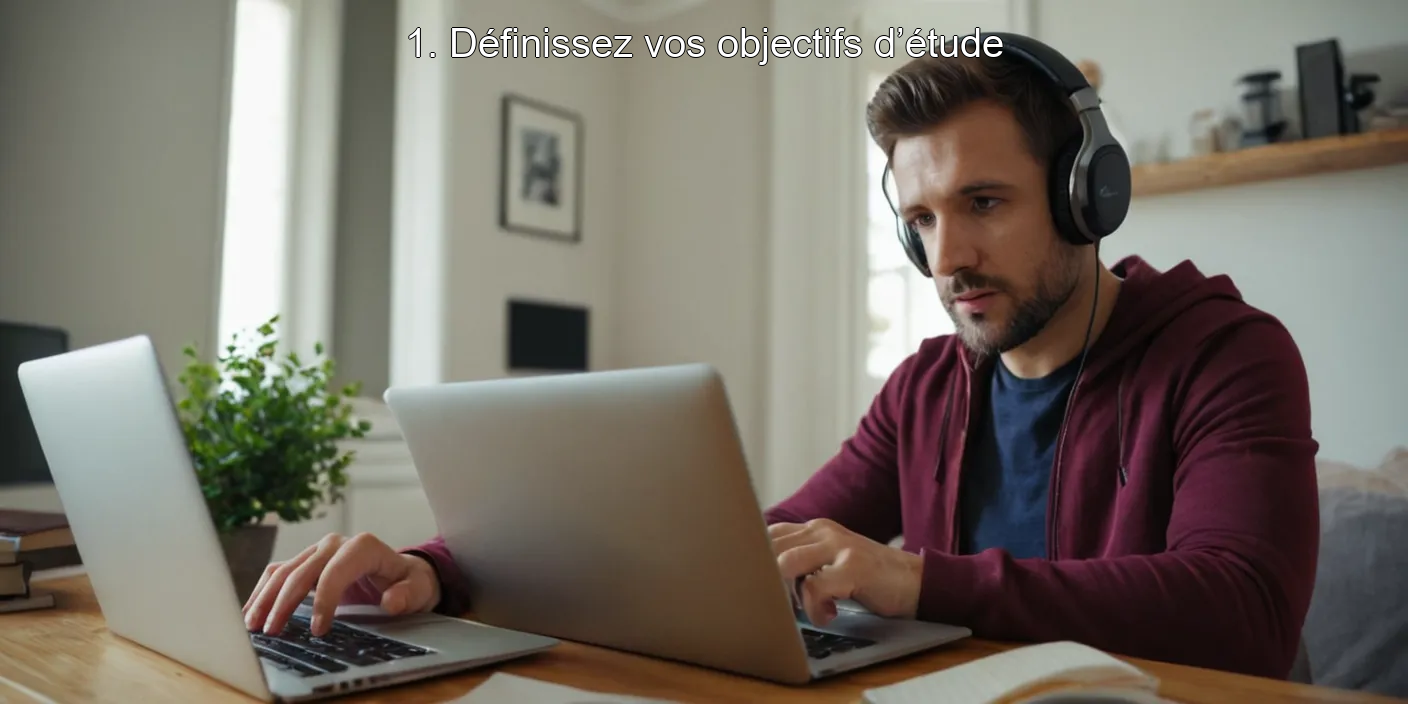 1. Définissez vos objectifs d’étude