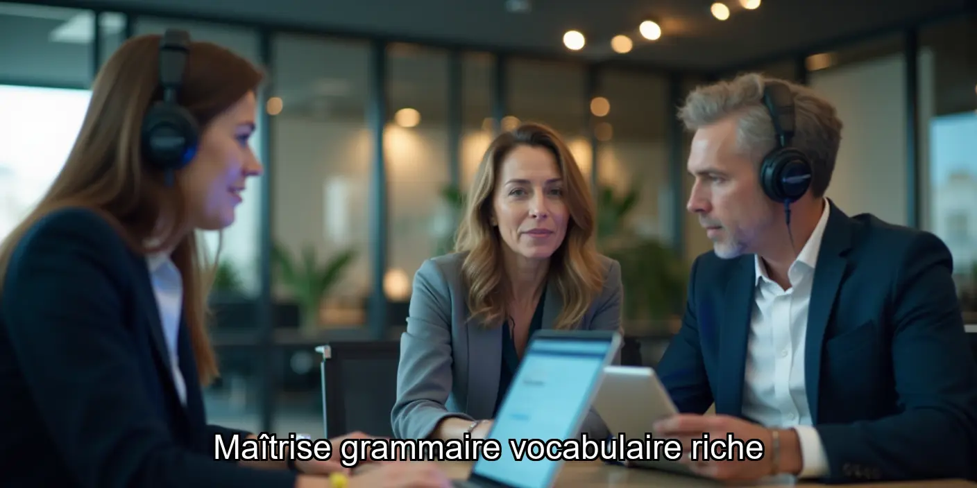 Maîtrise de la grammaire et du vocabulaire