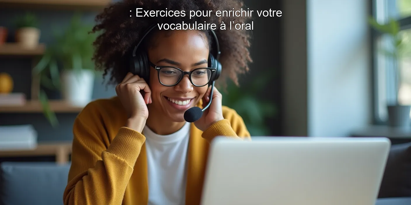 : Exercices pour enrichir votre vocabulaire à l’oral