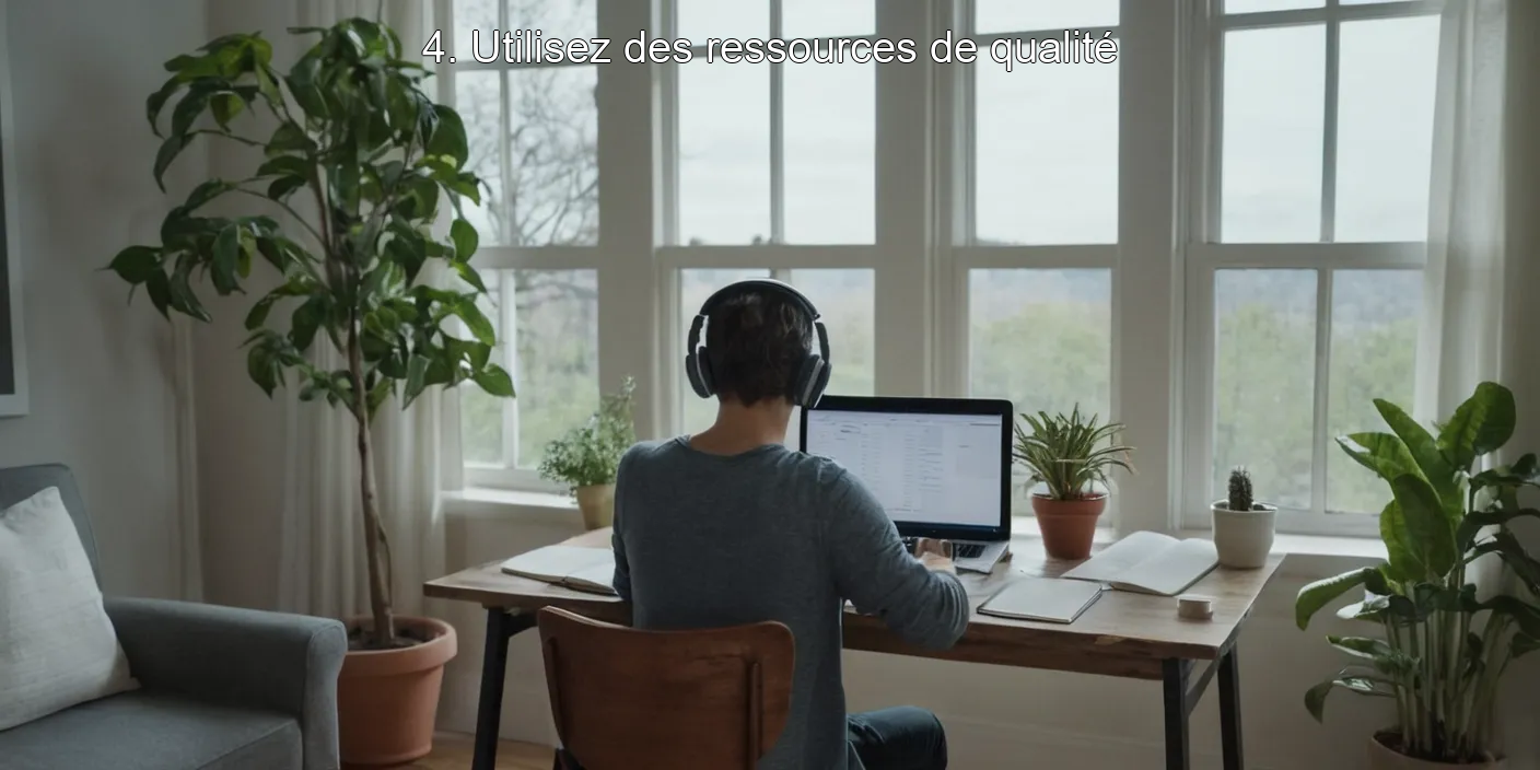 4. Utilisez des ressources de qualité