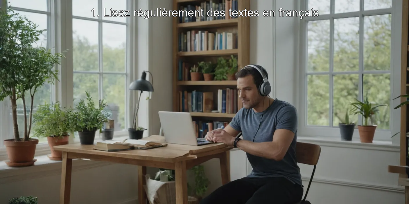 1. Lisez régulièrement des textes en français
