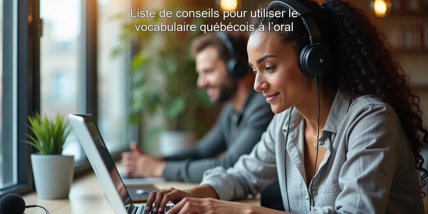 Liste de conseils pour utiliser le vocabulaire québécois à l’oral
