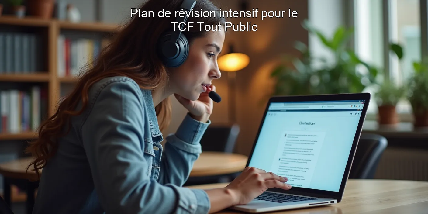 Plan de révision intensif pour le TCF Tout Public