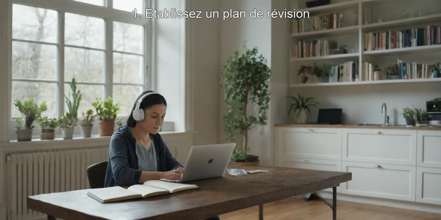 1. Établissez un plan de révision