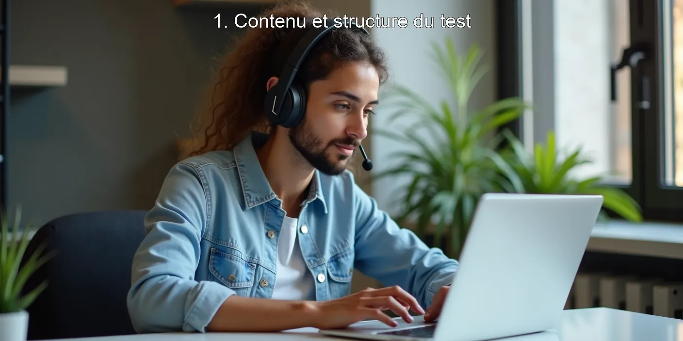 1. Contenu et structure du test