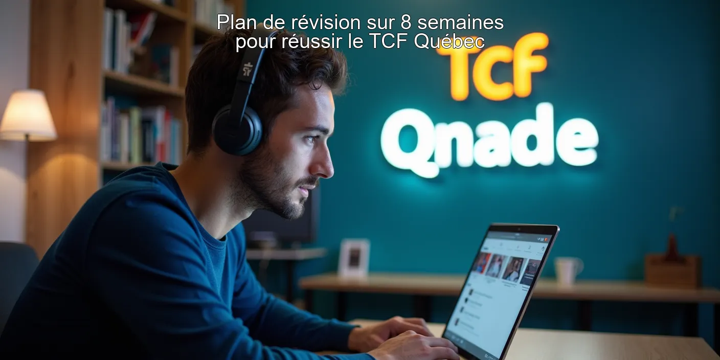 Plan de révision sur 8 semaines pour réussir le TCF Québec