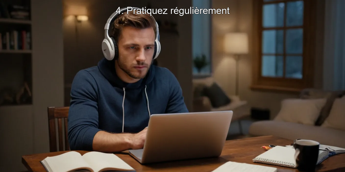4. Pratiquez régulièrement
