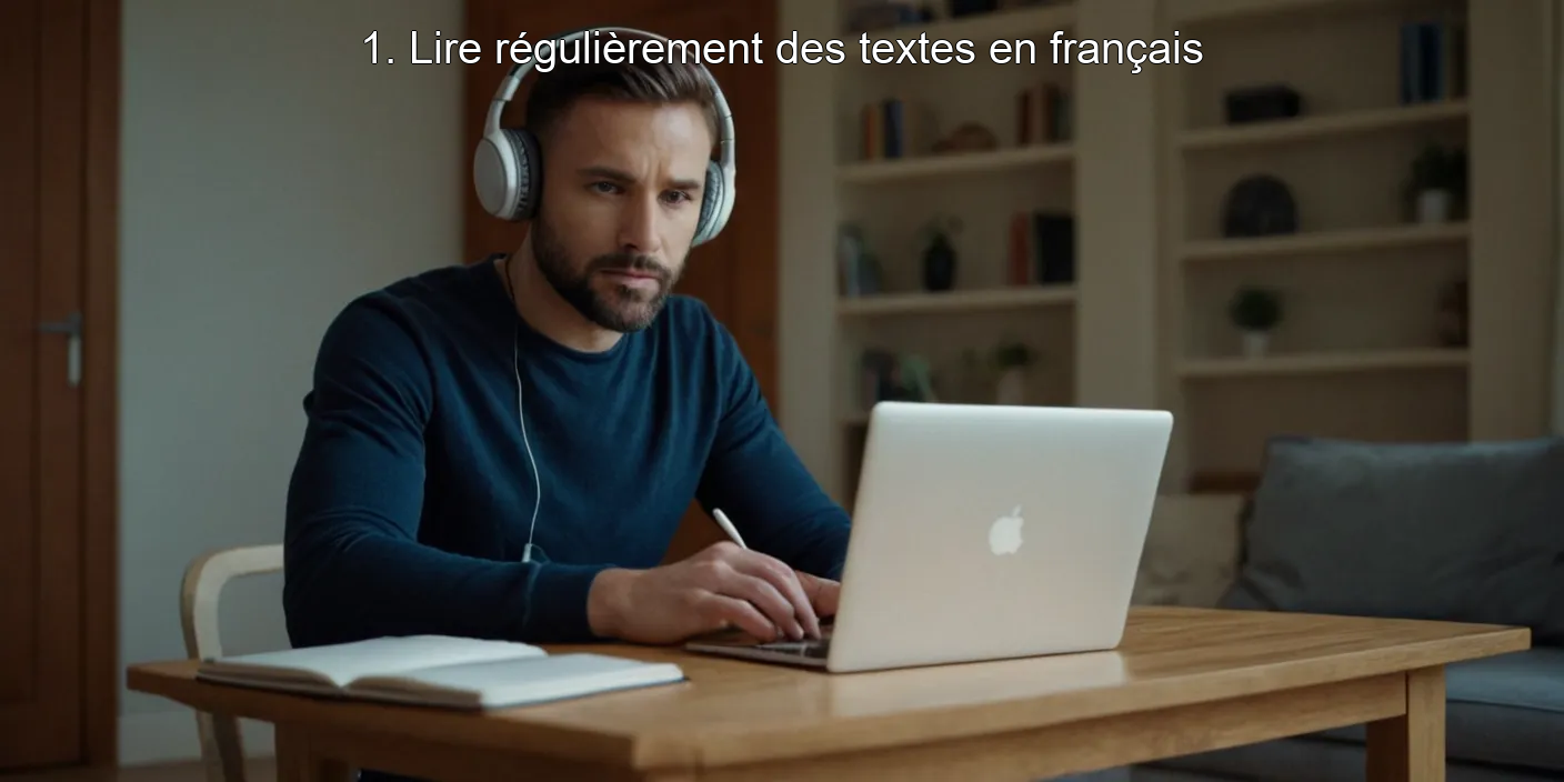 1. Lire régulièrement des textes en français