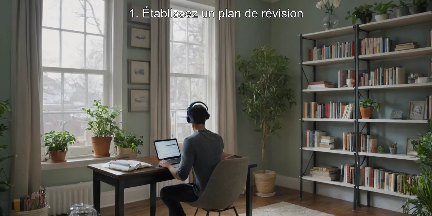 1. Établissez un plan de révision