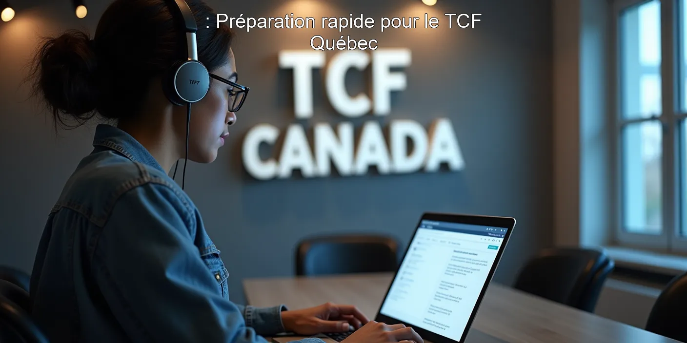 : Préparation rapide pour le TCF Québec